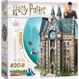 Wrebbit 3D-Puzzle Harry Potter Hogwarts – Uhrenturm, 420 Teile