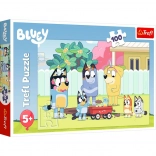 Puzzle TREFL BLUEY 100 Teile – fröhliche Welt