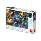 Puzzle Neon-Planeten 1000 Teile Dino
