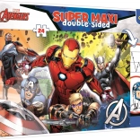 Super-Maxi-Puzzle, beidseitig, 24 Teile – MARVEL AVENGERS