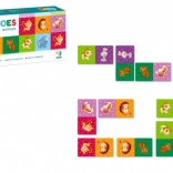 Domino Tiere – 28 Teile, Gesellschaftsspiel für Kinder