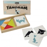 Jeujura Tangram mit Vorlagen in Holzbox