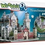 WREBBIT 3D-Puzzle Schloss Neuschwanstein – 890 Teile