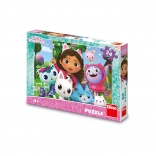 Puzzle Gabby's Dollhouse im Garten 24 Teile