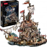 3D-Puzzle Piratenhafen Tortuga, 218 Teile