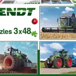 Schmidt Puzzle Traktoren Fendt 3×48 Teile