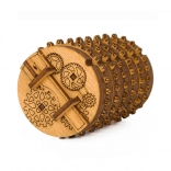 Holzpuzzle Cryptex – mechanisches Zahlenschloss aus Birkenholz