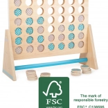 Holzspiel Vier in einer Reihe XXL