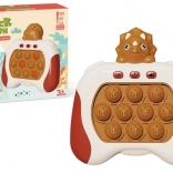 Sensorisches Spiel Triceratops Pop It mit Licht und Geräuschen, braun