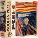 Holzpuzzle beidseitig TREFL – EDVARD MUNCH: Der Schrei, 200 Teile
