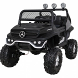 Elektrischer Kinderwagen Mercedes Benz Unimog 4x4 schwarz