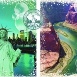 Puzzle Reise um die Welt: Vereinigte Staaten von Amerika 2000 Teile