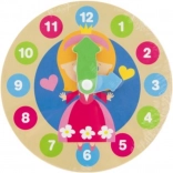 Meine erste Holz-Uhr Prinzessin 14 cm