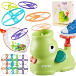 WOOPIE Geschicklichkeitsspiel Fang das Frisbee – Diskwerfer