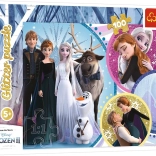 Puzzle mit 100 Teilen mit Glitzer – DISNEY FROZEN 2: Im Schein der Liebe