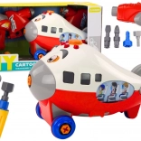 Cartoon-Flugzeug zum Selbermontieren DIY – Rot