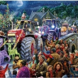 Puzzle Bauernweihnacht 1000 Teile GIBSONS