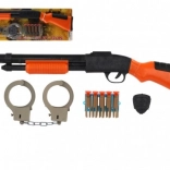 Polizei-Spielset mit Gewehr, Munition und Handschellen