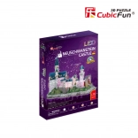 Leuchtendes 3D‑Puzzle Schloss Neuschwanstein 128 Teile
