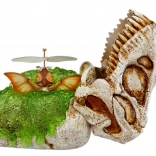 Fliegender Dinosaurier orange