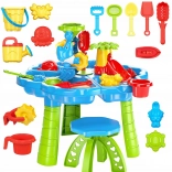 Woopie Wasser-Sand Tisch 2in1 Sandkasten mit Stuhl Aquapark mit Delfin