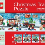 Weihnachtspuzzle Zug LEGO 4×100 Teile