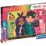 Clementoni Puzzle Rainbow High: Jade, Crystal, River und Stella 104 Teile