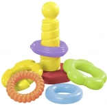 Pyramide mit bunten Ringen zur Förderung der Motorik