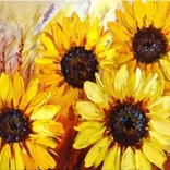 Diamantmalerei Schöne Sonnenblumen 80x40 cm