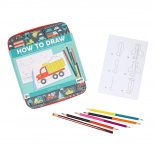 Petit Collage: Fahrzeuge zeichnen – Kreativset für Kinder