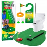 Lustiges Toiletten-Golfset mit Matte, Putter und Bällen