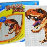 Große Mosaik mit Dinosaurier bunte Steckern