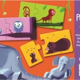 Djeco Puzzle Tiermütter und ihre Jungen 12x2 Teile