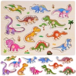 Holz-Steckpuzzle Dinosaurier – 11 Teile