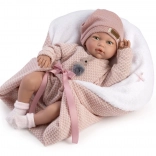 Guca Blanca – realistische Babypuppe mit Geräuschen und weichem Stoffkörper 38 cm