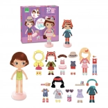 Magnetische Anziehpuppe Chloe aus Holz