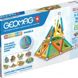 Geomag Supercolor Panels recycelte magnetische Konstruktionsspielzeuge 78 Teile