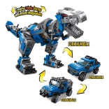 Qman Unbegrenzte Ideen 3-in-1 Mechanik – robotischer Dinosaurier und Geländewagen