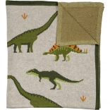 Kissenbezug aus Bio-Baumwolle mit Dinosauriermotiv Nature Planet