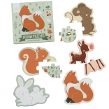 Puzzle Waldtiere für Kinder - A Little Lovely Company