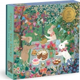 Quadratisches Puzzle Frühlings-Teestunde 500 Teile GALISON