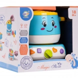 Interaktiver Herd mit Topf und Formensortierer