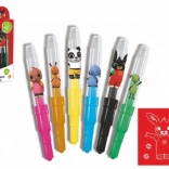 BING Blasstifte mit Schablonen, 6 Farben