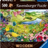 Holzpuzzle Wildgarten 500 Teile