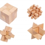 Holz-Puzzleset 4 Stk.