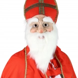 Maske für Erwachsene Nikolaus mit weißen Bärten