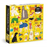 Puzzle Stilvolle Hunde 500 Teile