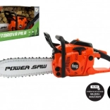 Kinder-Kettensäge, batteriebetrieben, mit Sound und Licht – orange