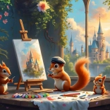 Bluebird Puzzle Eichhörnchen-Atelier 500 Teile