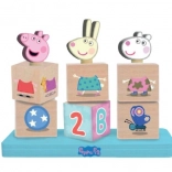 Holzklötze Peppa Wutz mit Figur